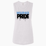 Wilkes-barre Area Wolfpack Bella + Canvas Women's Flowy Muscle Tank Front Thumbnail