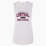 CENTRAL HIGH SCHOOL RAIDERS Bella + Canvas Women's Flowy Muscle Tank Front Thumbnail