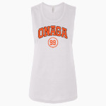 ONAGA HIGH SCHOOL BUFFALOES <span class="pdp-name-mascot">ONAGA BUFFALOES</span> Bella + Canvas Women's Flowy Muscle Tank Front Thumbnail