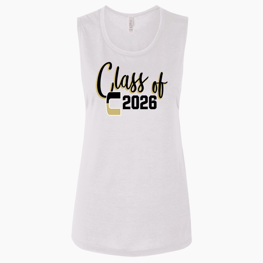 SPRINGFIELD CENTRAL HIGH SCHOOL GOLDEN EAGLES Bella + Canvas Women's Flowy Muscle Tank