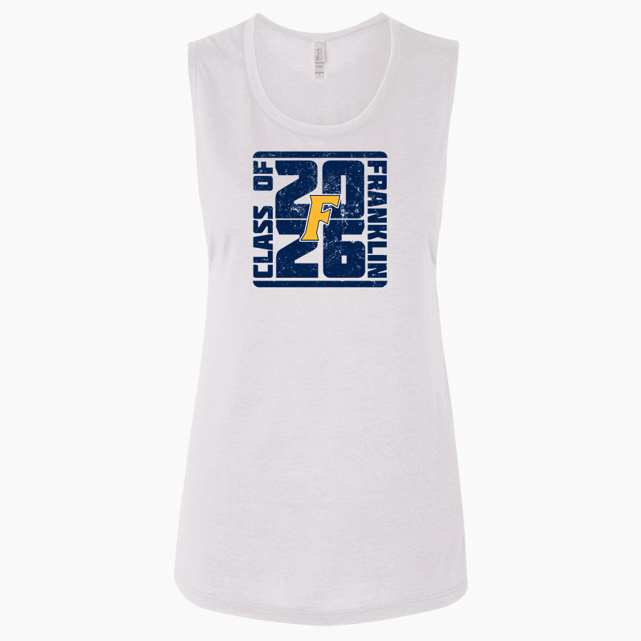 FRANKLIN HIGH SCHOOL WARRIORS Bella + Canvas Women's Flowy Muscle Tank