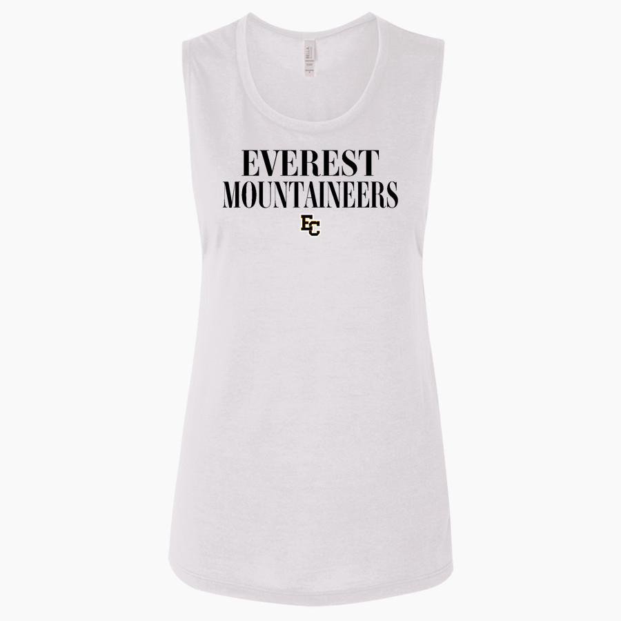 Everest Academy <span class="pdp-name-mascot">Everest Mountaineers</span> Bella + Canvas Women's Flowy Muscle Tank