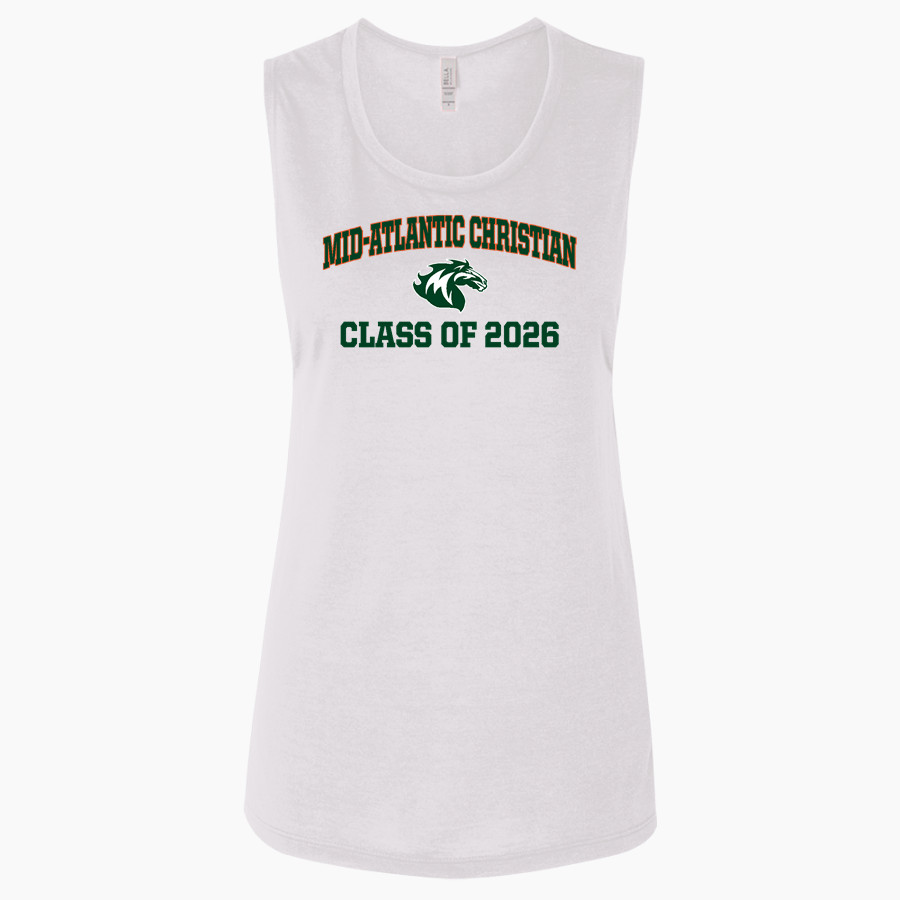 Mid-Atlantic Christian University Mustangs Bella + Canvas Women's Flowy Muscle Tank