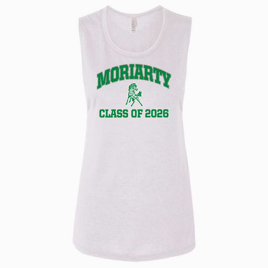 MORIARTY HIGH SCHOOL PINTOS Bella + Canvas Women's Flowy Muscle Tank