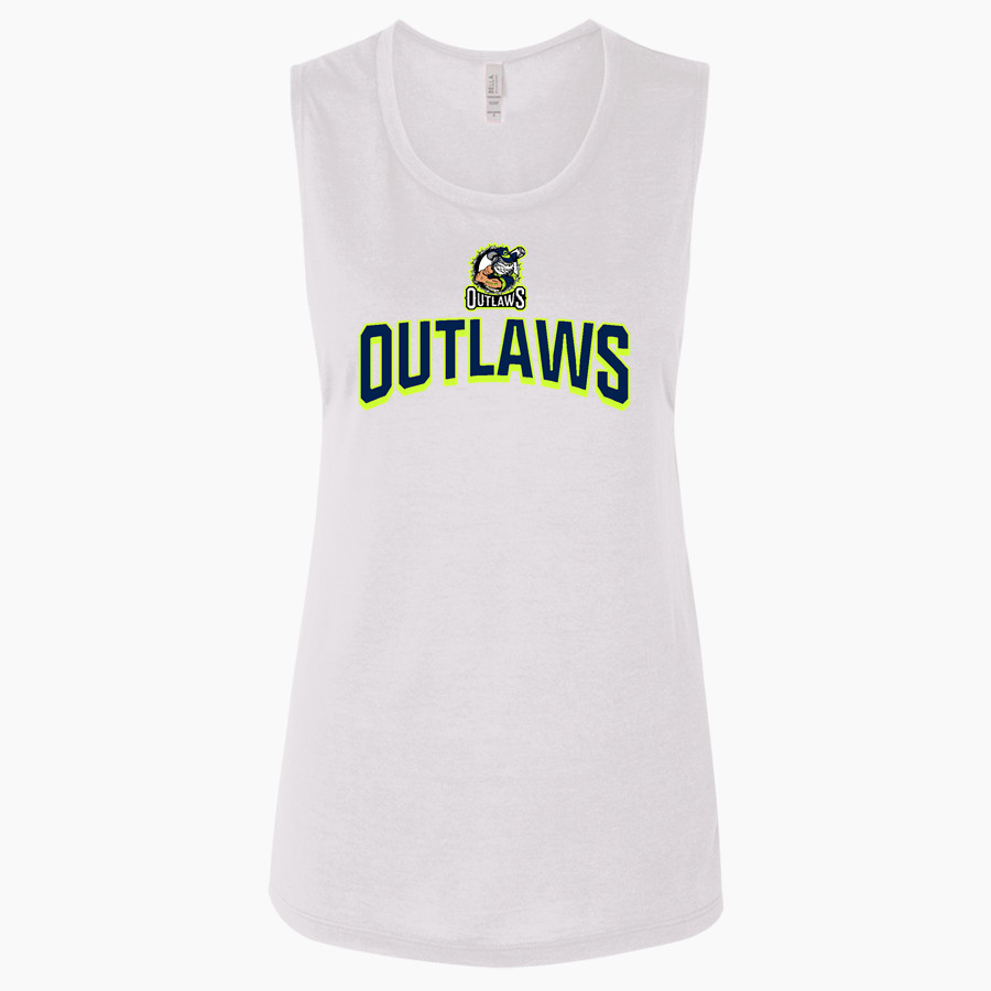Ocean State Outlaws Outlaws <span class="pdp-name-mascot">Ocean State Outlaws</span> Bella + Canvas Women's Flowy Muscle Tank