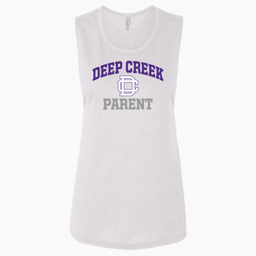 Deep Creek Hornets <span class="pdp-name-mascot">Deep Creek Hornets</span> Bella + Canvas Women's Flowy Muscle Tank