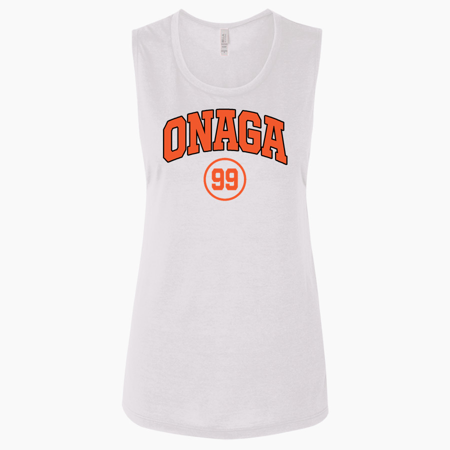 ONAGA HIGH SCHOOL BUFFALOES <span class="pdp-name-mascot">ONAGA BUFFALOES</span> Bella + Canvas Women's Flowy Muscle Tank