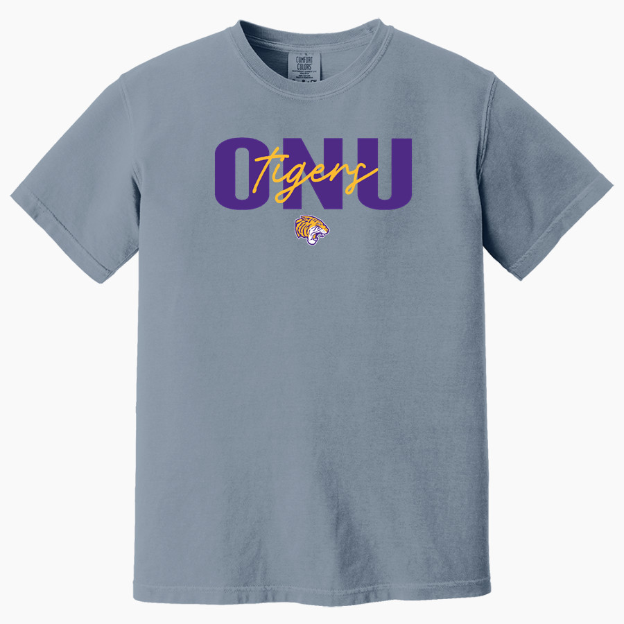 Olivet Nazarene Tigers <span class="pdp-name-mascot">Olivet Nazarene University Tigers</span> Comfort Colors Adult Heavyweight Garment-Dyed T-Shirt