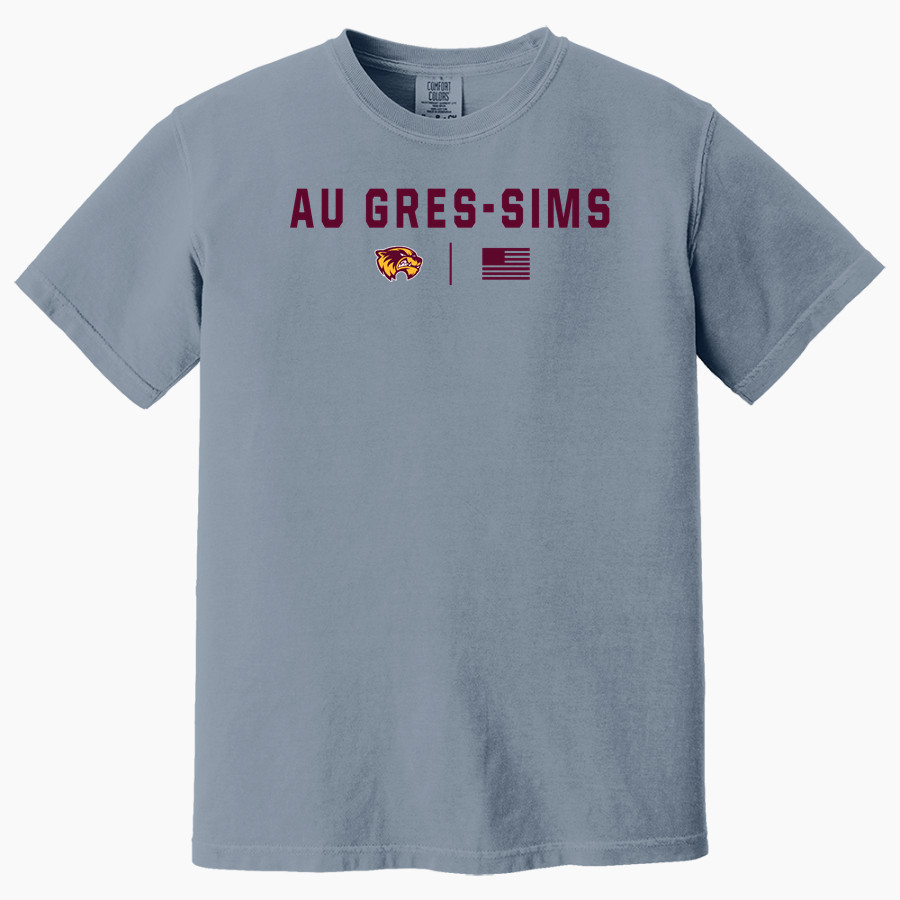 Au Gres-Sims HIGH SCHOOL WOLVERINES <span class="pdp-name-mascot">AU GRES - SIMS WOLVERINES</span> Comfort Colors Adult Heavyweight Garment-Dyed T-Shirt