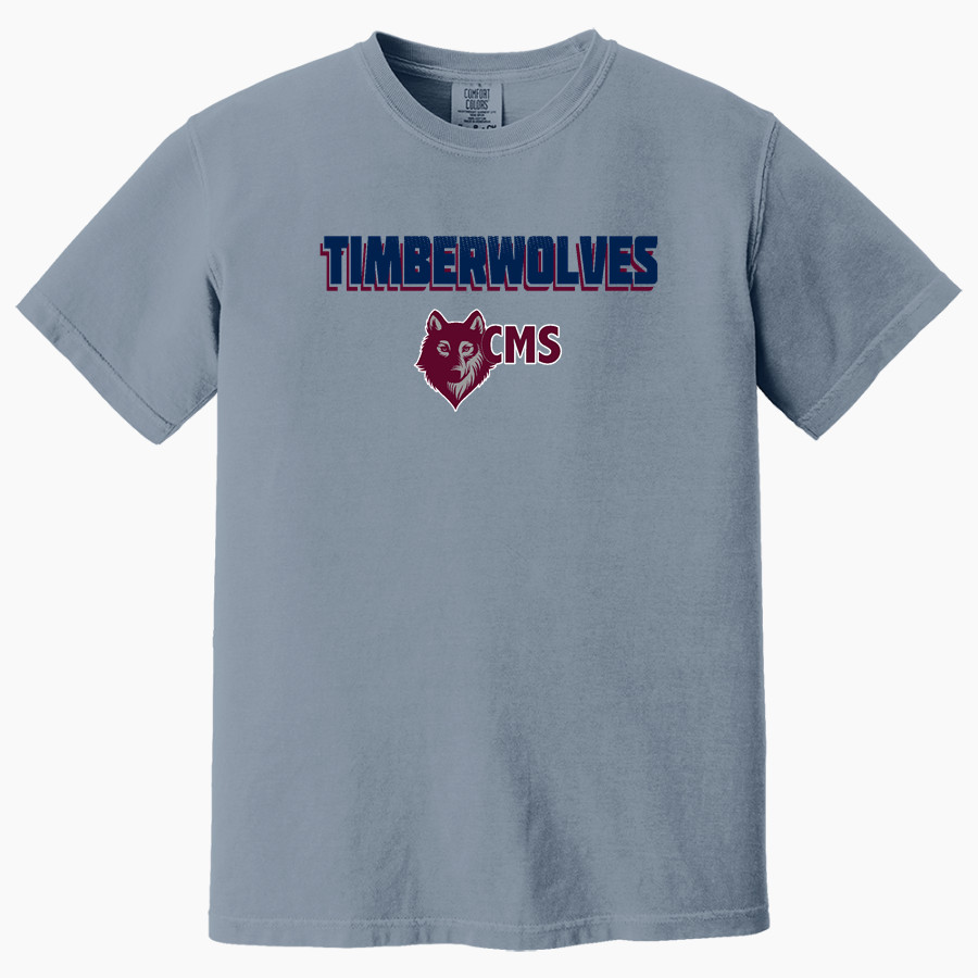Centennial Middle School Timberwolves <span class="pdp-name-mascot">Centennial Middle School Wolves</span> Comfort Colors Adult Heavyweight Garment-Dyed T-Shirt