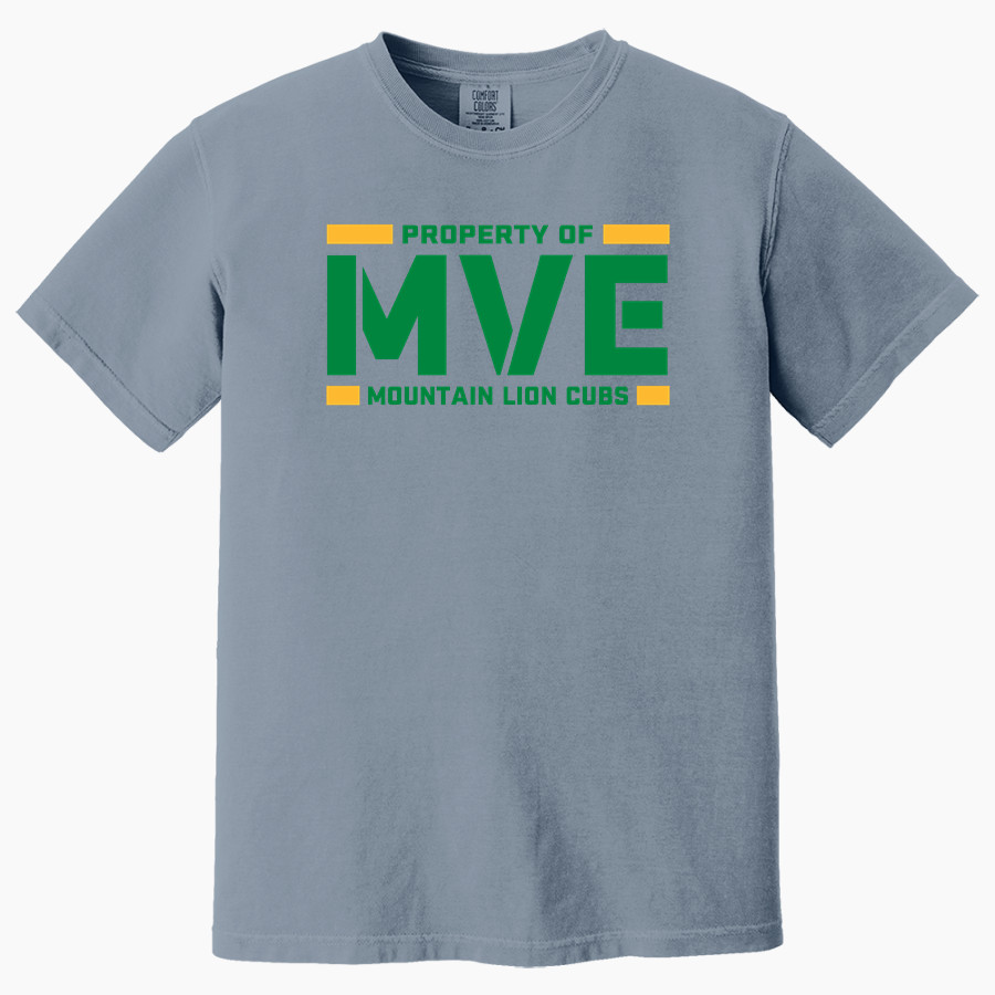 Methow Valley Elementary Mountain Lion Cubs <span class="pdp-name-mascot">Methow Valley Elementary School Mountain Lion Cubs</span> Comfort Colors Adult Heavyweight Garment-Dyed T-Shirt