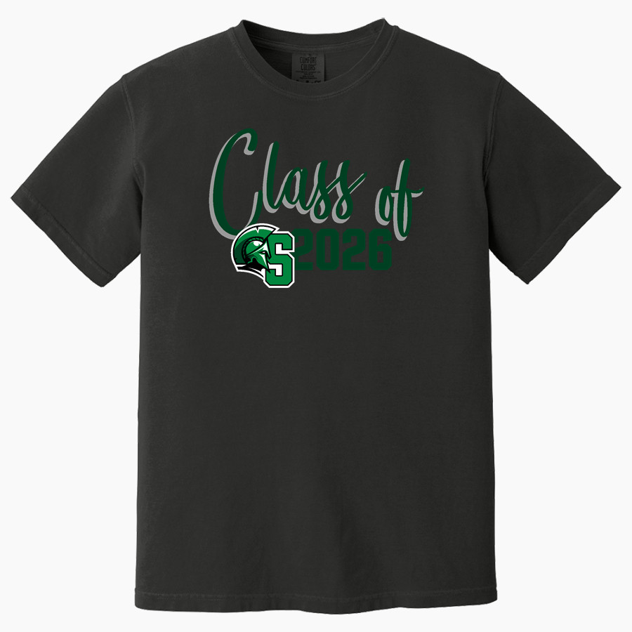 Calvary Christian Spartans <span class="pdp-name-mascot">Calvary Christian Spartans</span> Comfort Colors Adult Heavyweight Garment-Dyed T-Shirt