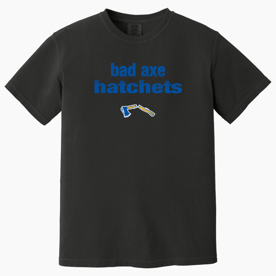 BAD AXE HIGH SCHOOL HATCHETS <span class="pdp-name-mascot">BAD AXE HATCHETS</span> Comfort Colors Adult Heavyweight Garment-Dyed T-Shirt