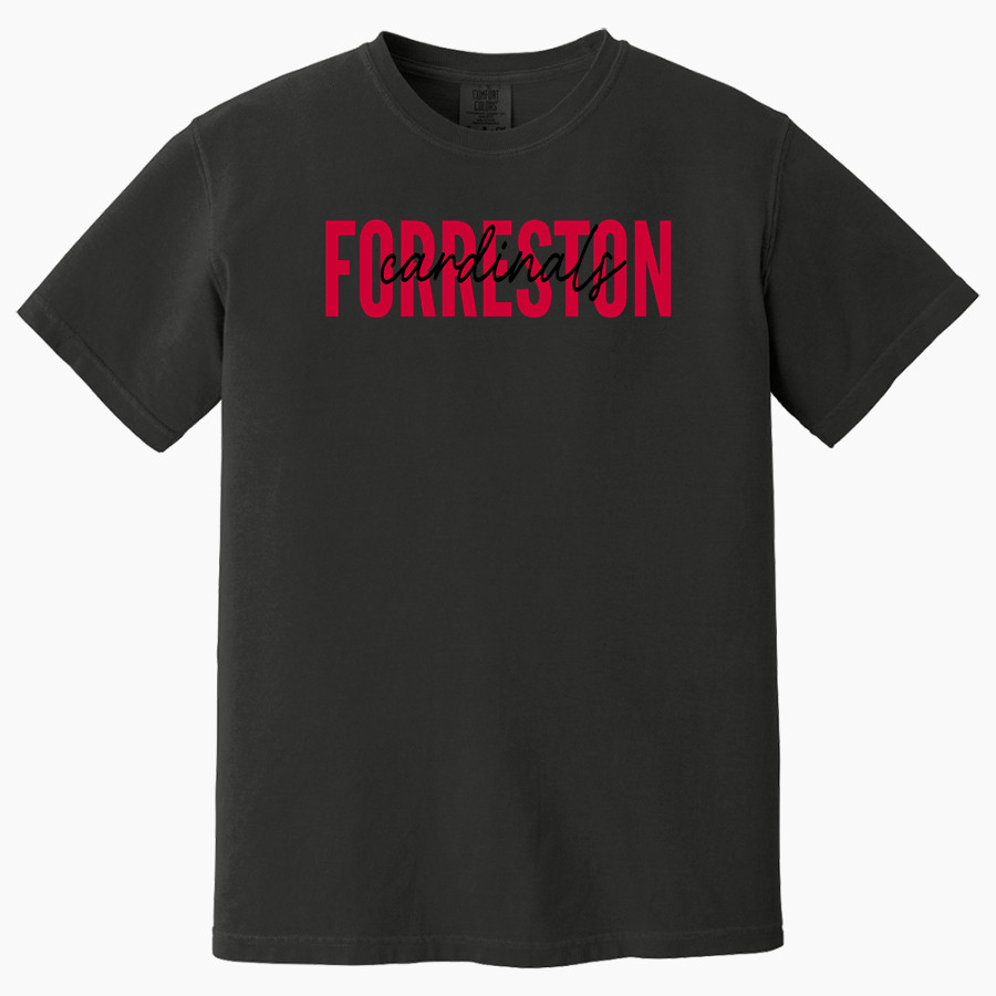 FORRESTON HIGH SCHOOL CARDINALS <span class="pdp-name-mascot">FORRESTON CARDINALS</span> Comfort Colors Adult Heavyweight Garment-Dyed T-Shirt