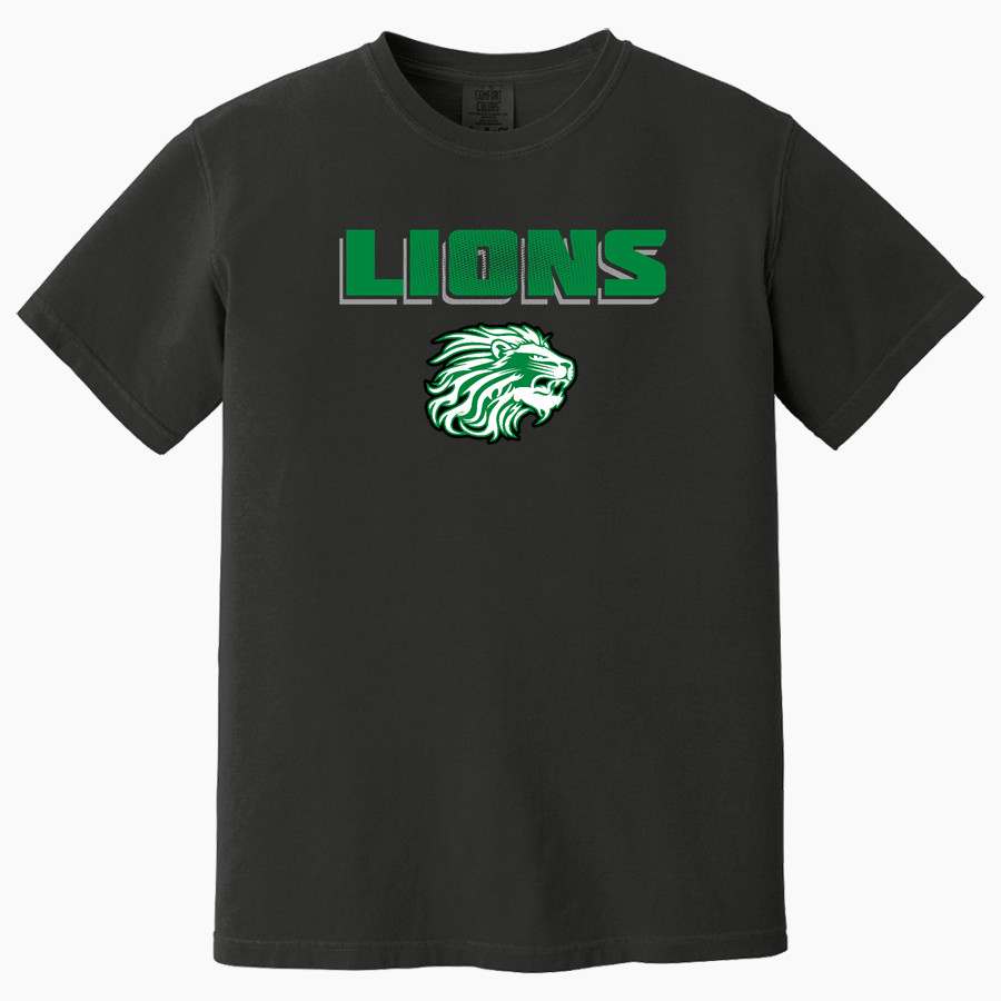 Bremen Athletics Sideline Store <span class="pdp-name-mascot">Bremen Lions</span> Comfort Colors Adult Heavyweight Garment-Dyed T-Shirt