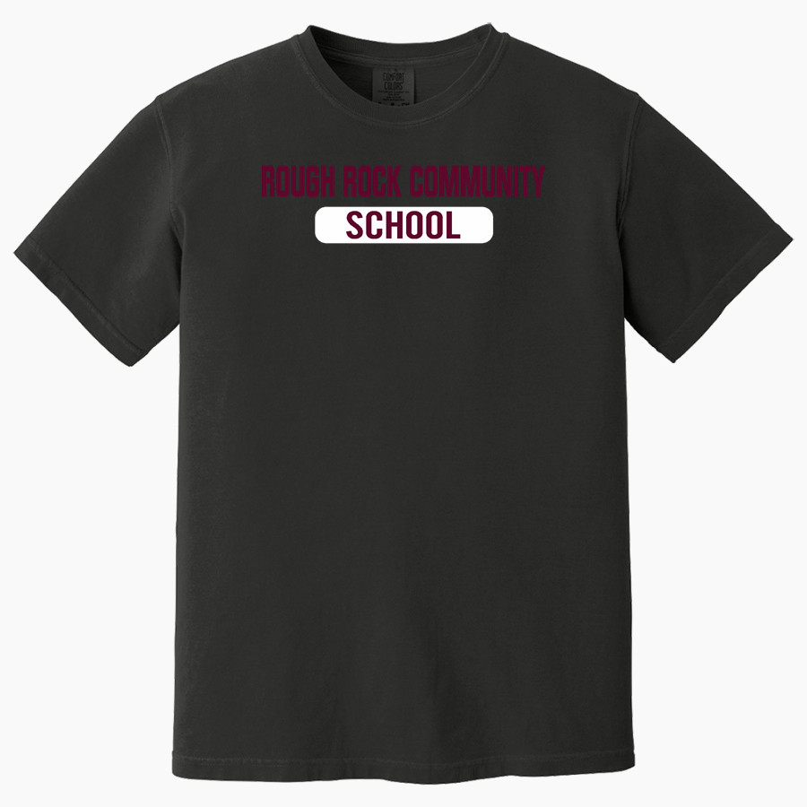 ROUGH ROCK COMMUNITY SCHOOL SUN DEVILS <span class="pdp-name-mascot">ROUGH ROCK COMMUNITY SUN DEVILS</span> Comfort Colors Adult Heavyweight Garment-Dyed T-Shirt