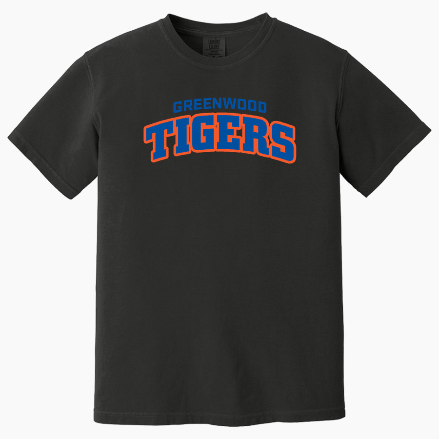 Greenwood Tigers <span class="pdp-name-mascot">Greenwood Tigers</span> Comfort Colors Adult Heavyweight Garment-Dyed T-Shirt