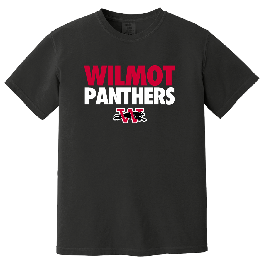 WILMOT UNION HIGH SCHOOL PANTHERS <span class="pdp-name-mascot">WILMOT PANTHERS</span> Comfort Colors Adult Garment-Dyed Heavyweight T-Shirt
