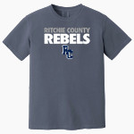 RITCHIE COUNTY HIGH SCHOOL REBELS <span class="pdp-name-mascot">RITCHIE COUNTY REBELS</span> Comfort Colors Adult Heavyweight Garment-Dyed T-Shirt Front Thumbnail