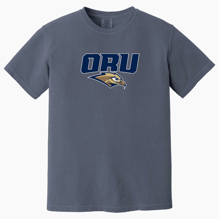 Oral Roberts Golden Eagles Comfort Colors Men's Heavyweight Garment-Dyed T-Shirt