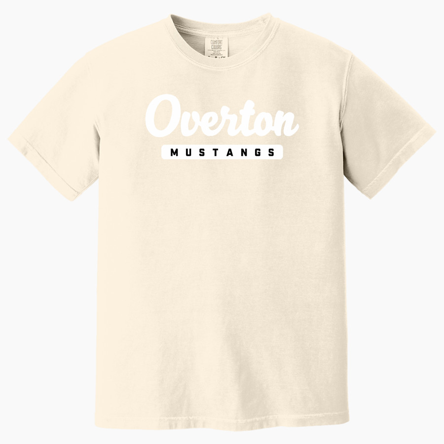 OVERTON HIGH SCHOOL MUSTANGS <span class="pdp-name-mascot">OVERTON MUSTANGS</span> Comfort Colors Adult Heavyweight Garment-Dyed T-Shirt