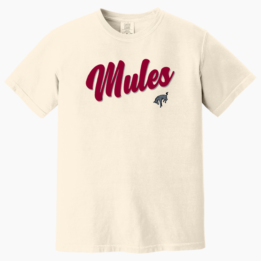 Muhlenberg Mules <span class="pdp-name-mascot">Muhlenberg College Mules</span> Comfort Colors Adult Heavyweight Garment-Dyed T-Shirt