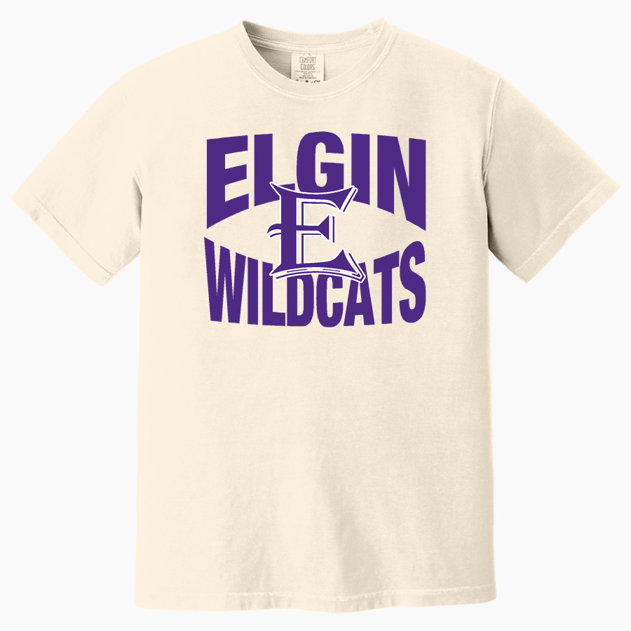 ELGIN HIGH SCHOOL WILDCATS <span class="pdp-name-mascot">ELGIN WILDCATS</span> Comfort Colors Adult Heavyweight Garment-Dyed T-Shirt