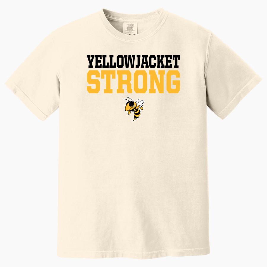 CLINTON HIGH SCHOOL YELLOWJACKETS <span class="pdp-name-mascot">CLINTON YELLOWJACKETS</span> Comfort Colors Adult Heavyweight Garment-Dyed T-Shirt