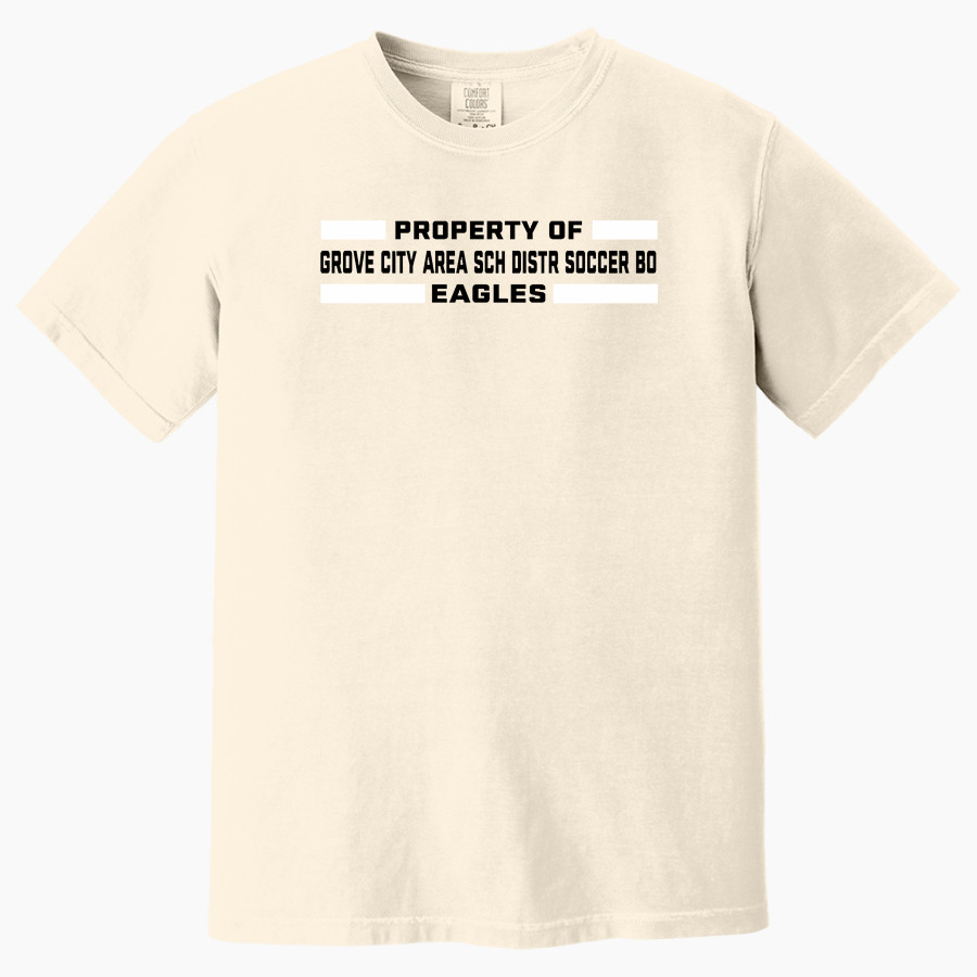 Grove City Area Sch Distr Soccer Bo Eagles <span class="pdp-name-mascot">Grove City Area Sch Distr Soccer Bo Eagles</span> Comfort Colors Adult Heavyweight Garment-Dyed T-Shirt