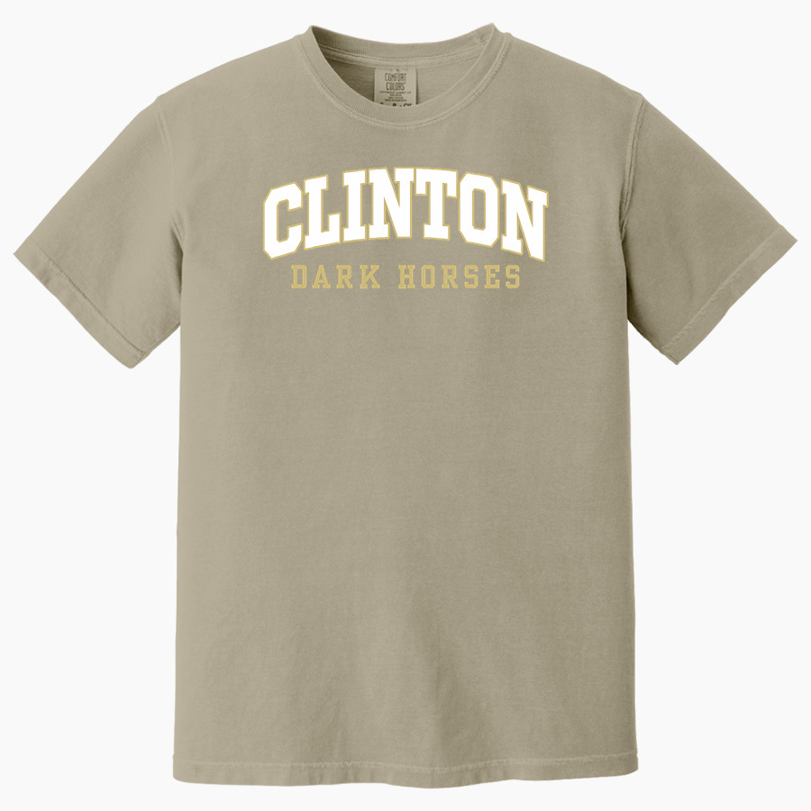 Clinton Dark Horses <span class="pdp-name-mascot">Clinton Dark Horses</span> Comfort Colors Adult Heavyweight Garment-Dyed T-Shirt