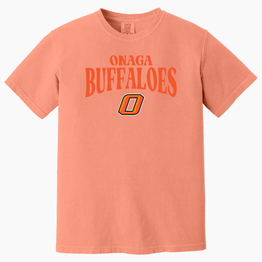 ONAGA HIGH SCHOOL BUFFALOES <span class="pdp-name-mascot">ONAGA BUFFALOES</span> Comfort Colors Adult Heavyweight Garment-Dyed T-Shirt