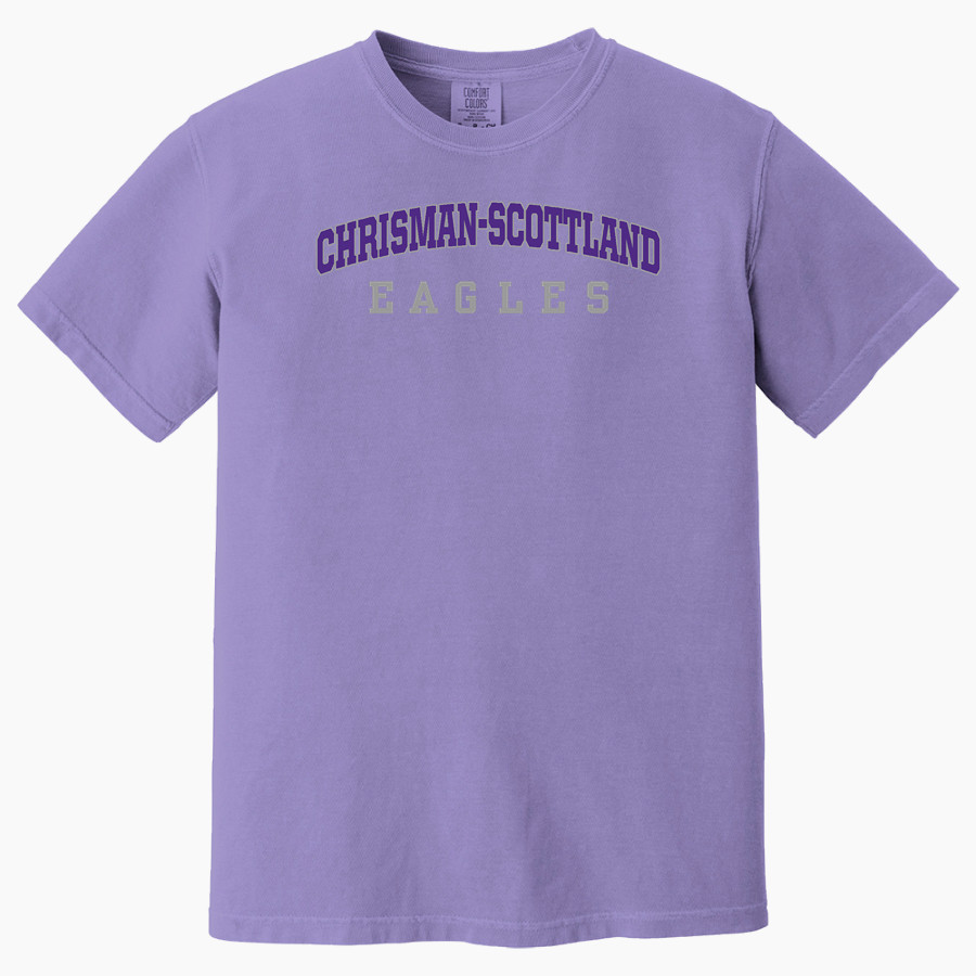 Chrisman-scottland Eagles <span class="pdp-name-mascot">Chrisman-scottland Eagles</span> Comfort Colors Adult Heavyweight Garment-Dyed T-Shirt