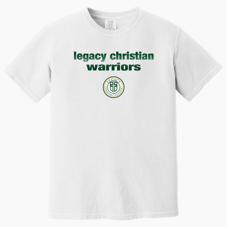 LEGACY CHRISTIAN WARRIORS <span class="pdp-name-mascot">LEGACY WARRIORS</span> Comfort Colors Adult Heavyweight Garment-Dyed T-Shirt
