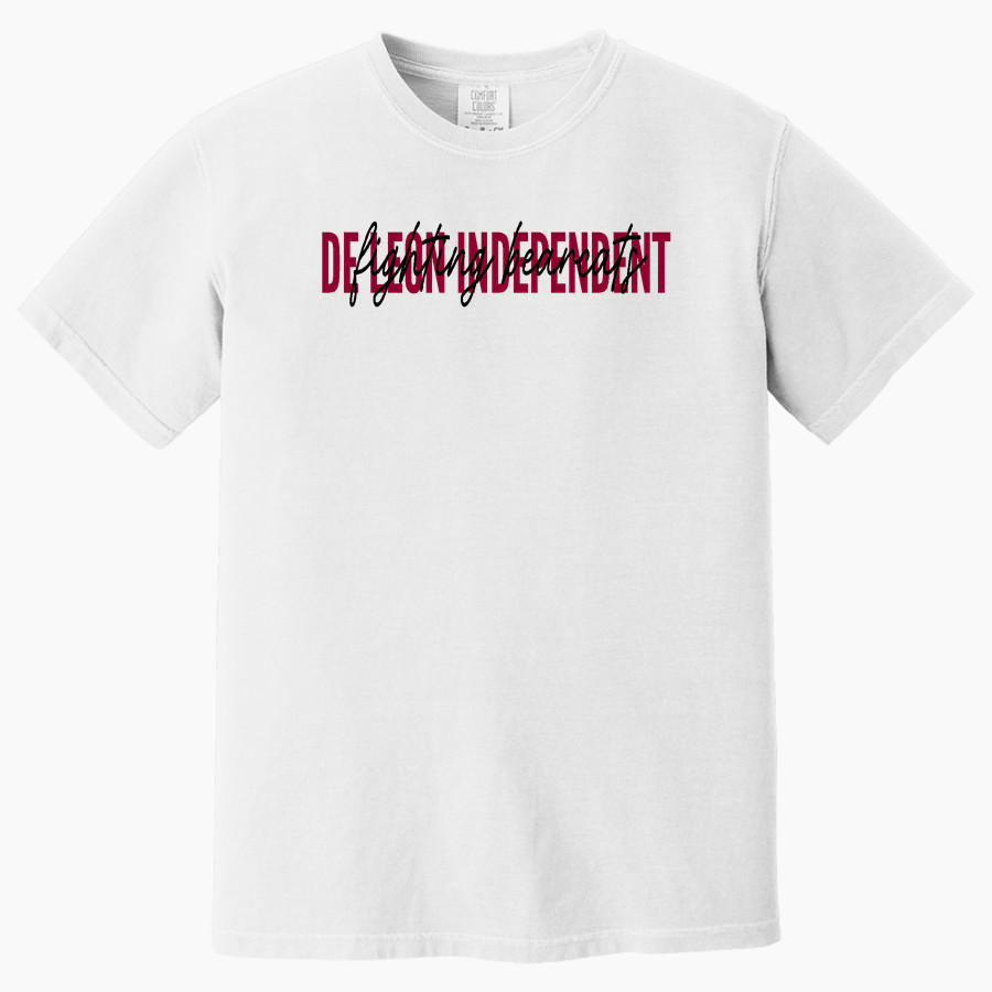 De Leon Independent Fighting Bearcats <span class="pdp-name-mascot">De Leon Independent Fighting Bearcats</span> Comfort Colors Adult Heavyweight Garment-Dyed T-Shirt