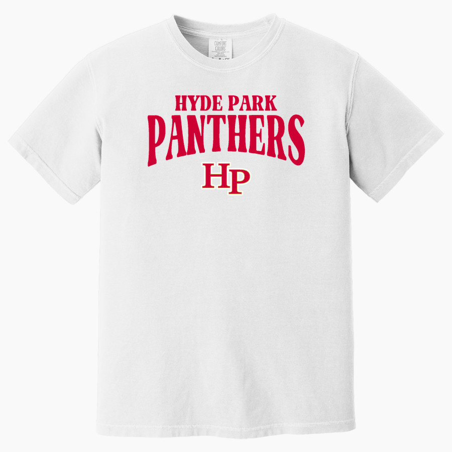 Hyde Park Schools PANTHERS <span class="pdp-name-mascot">Hyde Park Baptist School PANTHERS</span> Comfort Colors Adult Heavyweight Garment-Dyed T-Shirt