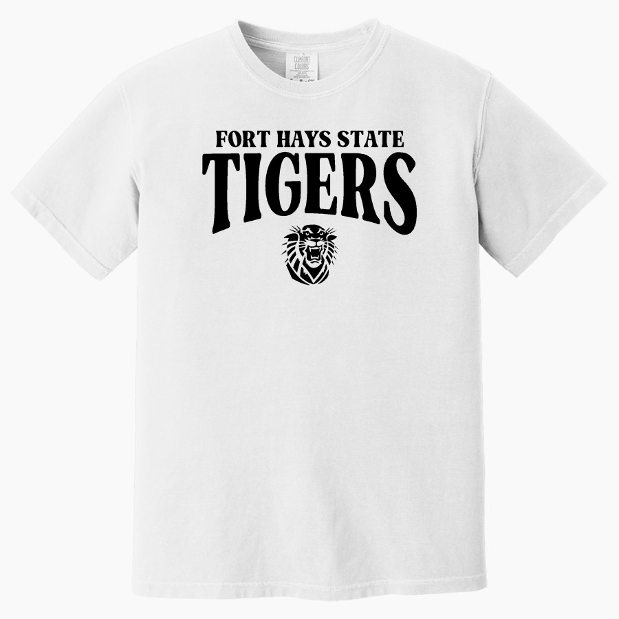 Fort Hays State University Tigers Comfort Colors Men's Heavyweight Garment-Dyed T-Shirt