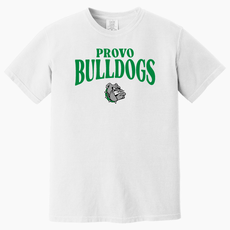 PROVO HIGH SCHOOL BULLDOGS <span class="pdp-name-mascot">PROVO BULLDOGS</span> Comfort Colors Adult Heavyweight Garment-Dyed T-Shirt