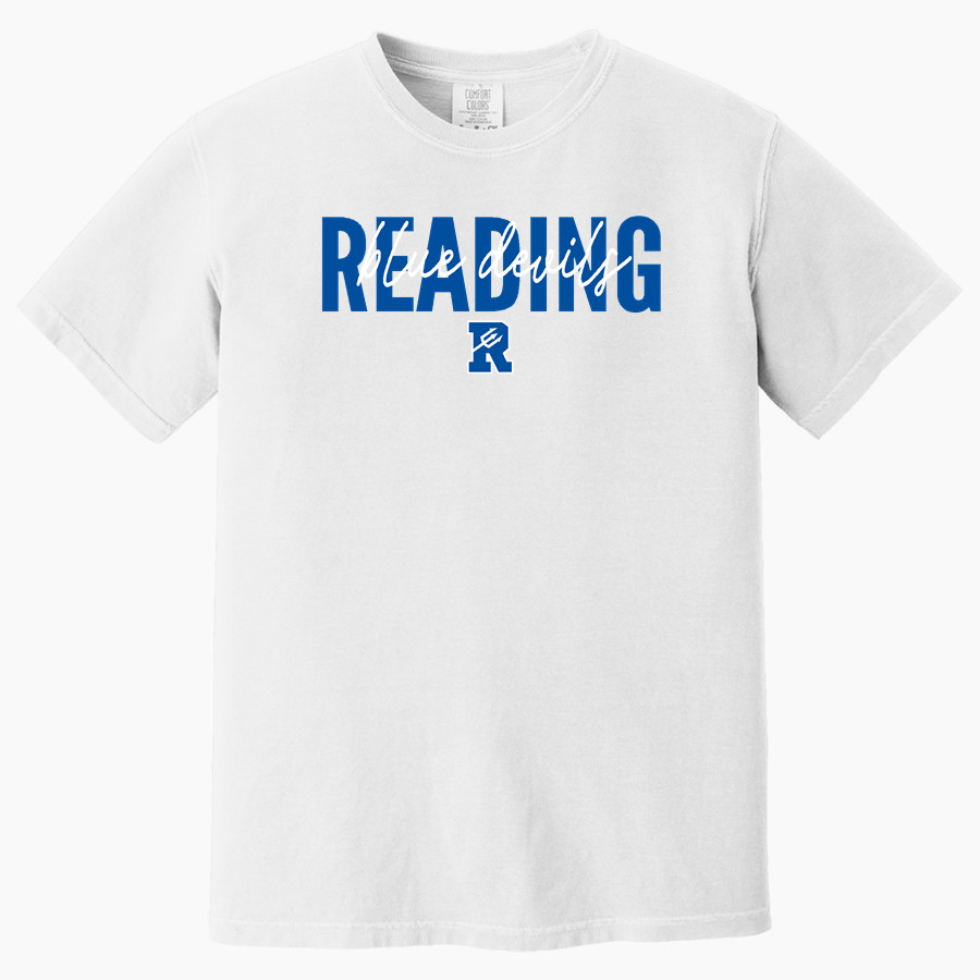 READING SENIOR HIGH SCHOOL BLUE DEVILS <span class="pdp-name-mascot">READING BLUE DEVILS</span> Comfort Colors Adult Heavyweight Garment-Dyed T-Shirt