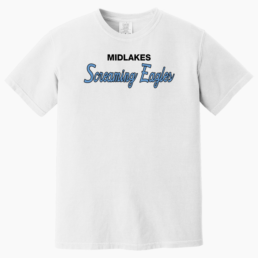 MIDLAKES HIGH SCHOOL SCREAMING EAGLES <span class="pdp-name-mascot">MIDLAKES SCREAMING EAGLES</span> Comfort Colors Adult Heavyweight Garment-Dyed T-Shirt