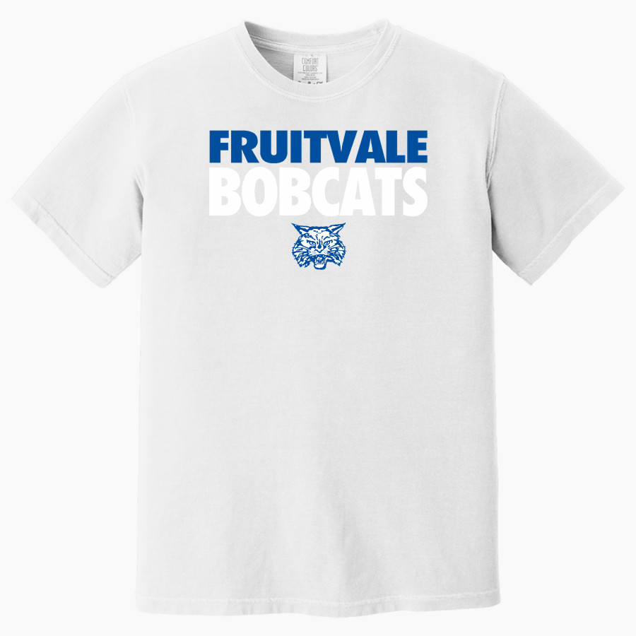 Fruitvale Bobcats <span class="pdp-name-mascot">Fruitvale Bobcats</span> Comfort Colors Adult Heavyweight Garment-Dyed T-Shirt
