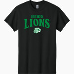 Bremen Athletics Sideline Store <span class="pdp-name-mascot">Bremen Lions</span> Gildan Adult Heavy Cotton Short Sleeve T-Shirt Front Thumbnail