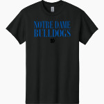 Notre Dame Bulldogs Gildan Men's Heavy Cotton Short Sleeve T-Shirt Front Thumbnail