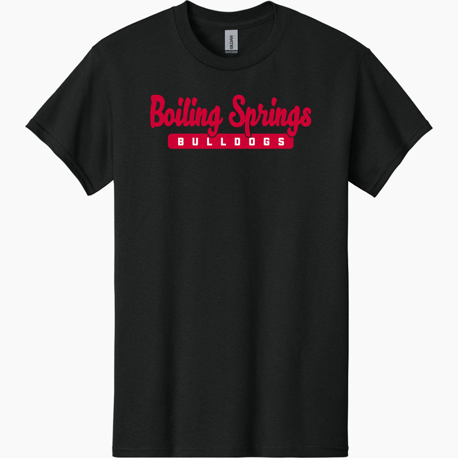 Boiling Springs Middle School bulldogs offical sideline store <span class="pdp-name-mascot">Boiling Springs Bulldogs</span> Gildan Adult Heavy Cotton Short Sleeve T-Shirt