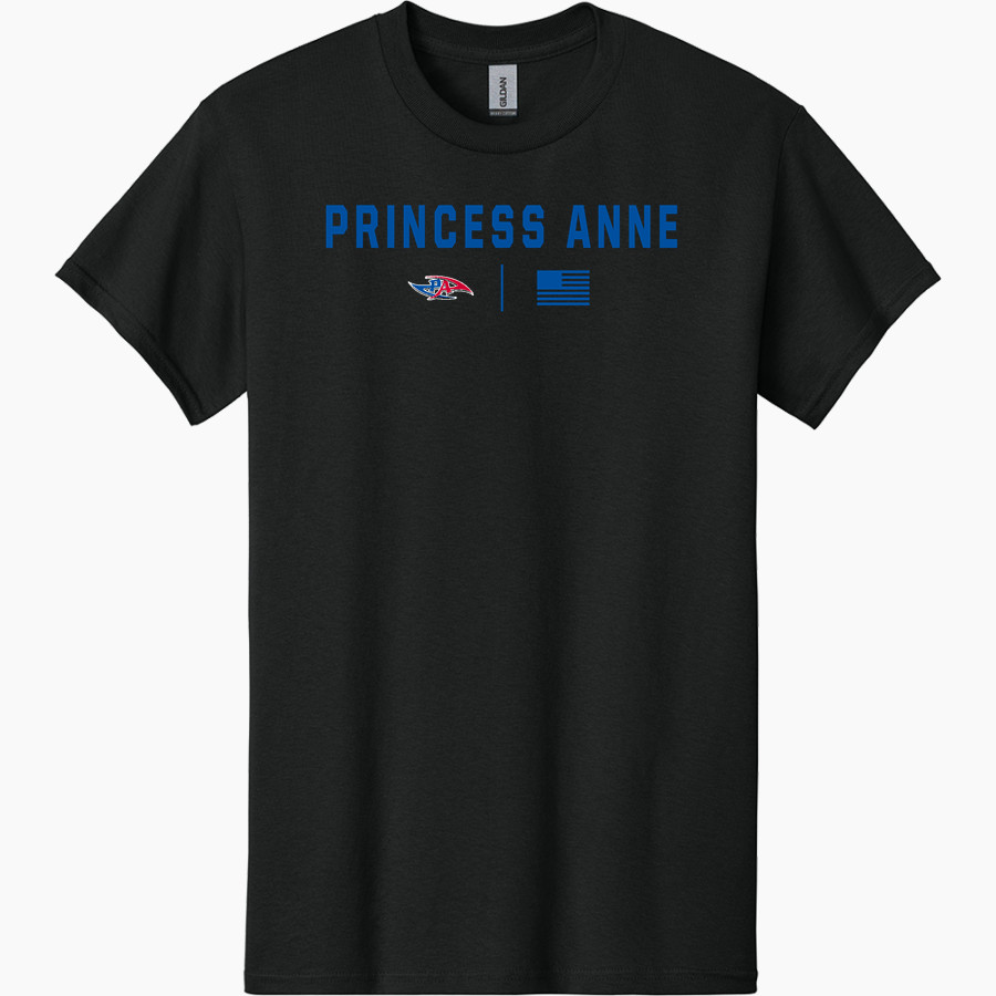 PRINCESS ANNE HIGH SCHOOL CAVALIERS <span class="pdp-name-mascot">PRINCESS ANNE CAVALIERS</span> Gildan Adult Heavy Cotton Short Sleeve T-Shirt