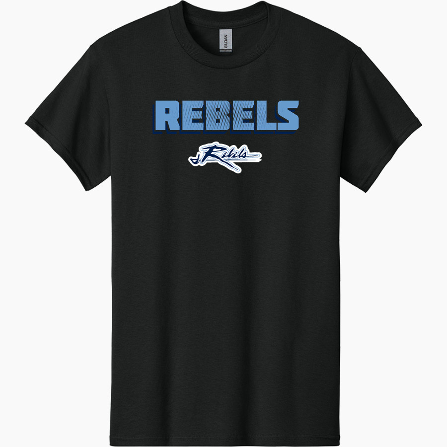 PATRICK HENRY HIGH SCHOOL REBELS <span class="pdp-name-mascot">PATRICK HENRY REBELS</span> Gildan Adult Heavy Cotton Short Sleeve T-Shirt