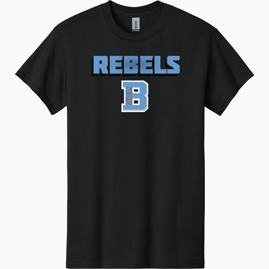 Boone County Rebels <span class="pdp-name-mascot">Boone County Rebels</span> Gildan Adult Heavy Cotton Short Sleeve T-Shirt
