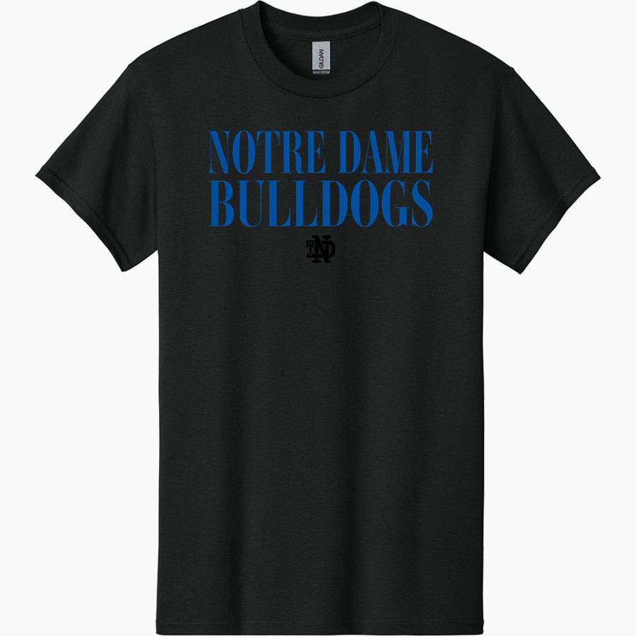 Notre Dame Bulldogs Gildan Men's Heavy Cotton Short Sleeve T-Shirt