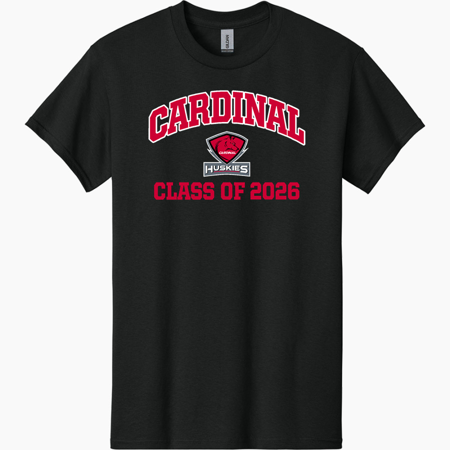 CARDINAL HIGH SCHOOL HUSKIES Gildan Men's Heavy Cotton Short Sleeve T-Shirt