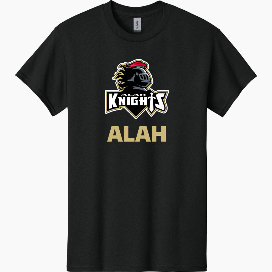 ALAH HIGH SCHOOL KNIGHTS <span class="pdp-name-mascot">ARTHUR KNIGHTS</span> Gildan Adult Heavy Cotton Short Sleeve T-Shirt