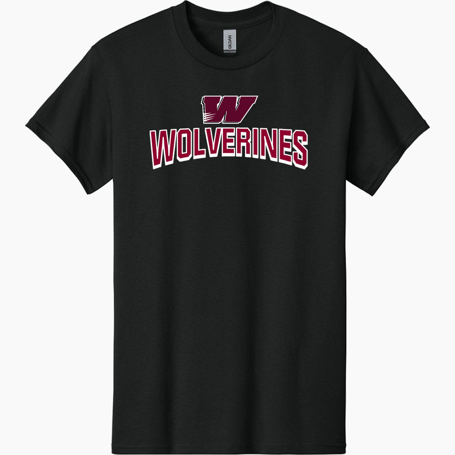 Willamette Wolverines <span class="pdp-name-mascot">Willamette Wolverines</span> Gildan Adult Heavy Cotton Short Sleeve T-Shirt